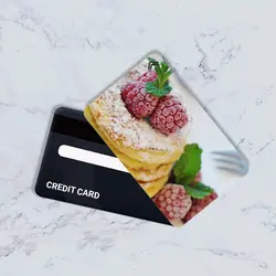 استیکر کارت بانکی مدل خوراکی کد CAC34-K