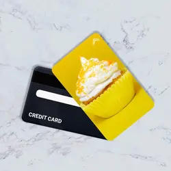 استیکر کارت بانکی مدل خوراکی کد CAC93-K