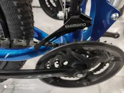 دوچرخه تاشو سایز ۲۰ مارک VTT رینگ ۳ پره رنگ‌ شیشه ای