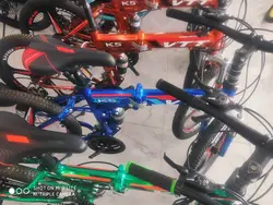 دوچرخه تاشو سایز ۲۰ مارک VTT رینگ ۳ پره رنگ‌ شیشه ای