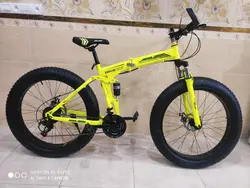 دوچرخه تاشو سایز ۲۶ آفرود ساحلی تایر پهن james jordan دنده شیمانو