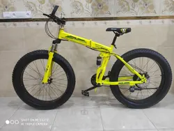 دوچرخه تاشو سایز ۲۶ آفرود ساحلی تایر پهن james jordan دنده شیمانو