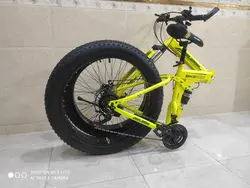 دوچرخه تاشو سایز ۲۶ آفرود ساحلی تایر پهن james jordan دنده شیمانو