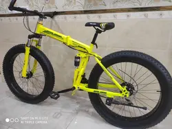 دوچرخه تاشو سایز ۲۶ آفرود ساحلی تایر پهن james jordan دنده شیمانو