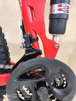 دوچرخه تاشو سایز ۲۶ مارک JV LUKER رنگ‌ قرمز