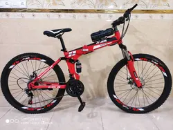 دوچرخه تاشو سایز ۲۶ مارک JV LUKER رنگ‌ قرمز