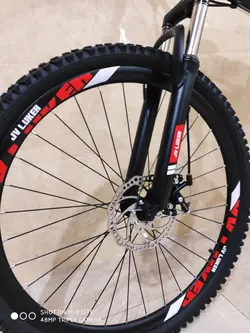 دوچرخه تاشو سایز ۲۶ مارک JV LUKER رنگ‌ مشکی قرمز