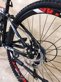 دوچرخه تاشو سایز ۲۶ مارک JV LUKER رنگ‌ مشکی قرمز