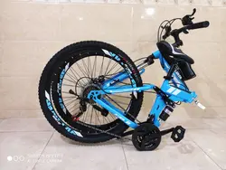 دوچرخه تاشو سایز ۲۶ مارک JV LUKER رنگ‌ آبی