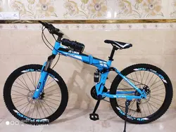 دوچرخه تاشو سایز ۲۶ مارک JV LUKER رنگ‌ آبی