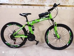 دوچرخه تاشو سایز ۲۶ مارک JV LUKER رنگ‌ سبز