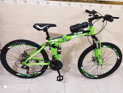 دوچرخه تاشو سایز ۲۶ مارک JV LUKER رنگ‌ سبز