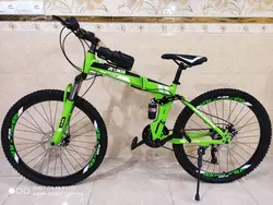 دوچرخه تاشو سایز ۲۶ مارک JV LUKER رنگ‌ سبز