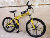 دوچرخه تاشو سایز ۲۶، ۲۴ و ۲۷ BOLT بولت ، رینگ ۱۰ پره رنگ زرد
