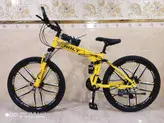 دوچرخه تاشو سایز ۲۶، ۲۴ و ۲۷ BOLT بولت ، رینگ ۱۰ پره رنگ زرد