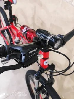 دوچرخه تاشو سایز ۲۶، ۲۴ و ۲۷ SUPER GOLD سوپر گلد ، رینگ‌ سه پره رنگ قرمز همراه با هدیه