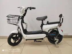 موتور سیکلت برقی( اسکوتر برقی ) پاکشتی دو‌ نفره E.BIKE رنگ‌ سفید
