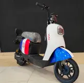 موتورسیکلت برقی وسپا پاکشتی مارک VLRA مدل KX1 رنگ قرمز آبی