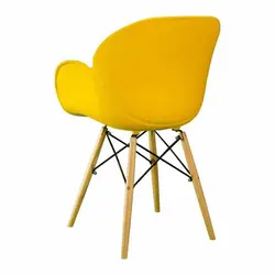 صندلی بنیزان مدل صدف پایه چوب S500