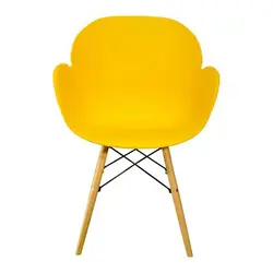 صندلی بنیزان مدل صدف پایه چوب S500