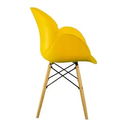 صندلی بنیزان مدل صدف پایه چوب S500