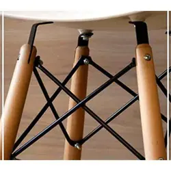 صندلی بنیزان مدل صدف پایه چوب S500