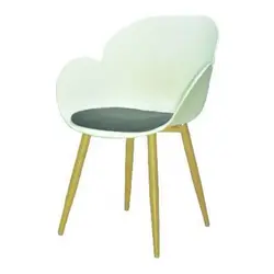 صندلی بنیزان مدل صدف پایه فلزی