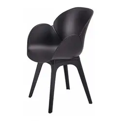 صندلی بنیزان مدل صدف پایه پلاستیکی مشکی S520