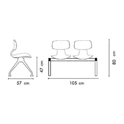 نیمکت انتظار دو نفره یوگو نظری
