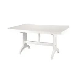 میز 6 نفره مستطیل بزرگ پلاستیکی ناصر پلاستیک کد 824