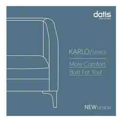 مبل دونفره اداری KARLO داتیس مدل SK10-2