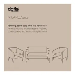 مبل دونفره اداری MILANO داتیس مدل SM71-2