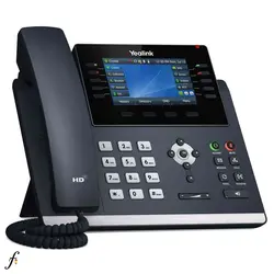 تلفن تخت شبکه یالینک Yealink مدل SIP-T46U با PoE و دو پورت USB - فانوس