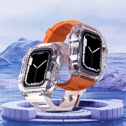 بند و گارد HUALIMEI مدل Transparent Richard-mille Mod Kit For Apple Watch