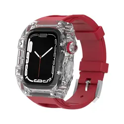 بند و گارد HUALIMEI مدل Transparent Richard-mille Mod Kit For Apple Watch