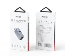 هاب 3 پورت یسیدو Yesido HB14 3-in-1 HuB Adapter