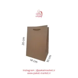 ساک دستی کرافت سایز ۱۰×۱۹×۱۱