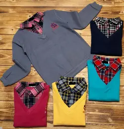 بلوز یقه هفت پسرانه