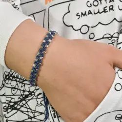 دستبند نخی زنانه مدل pamuk