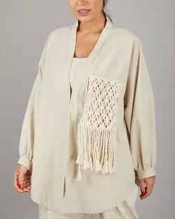 مانتو شومیز جلو مکرومه