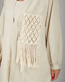 مانتو شومیز جلو مکرومه