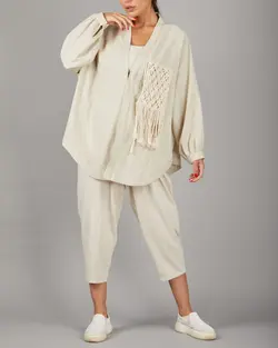 مانتو شومیز جلو مکرومه