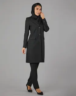 قیمت و خرید مانتو کت وشلوار یقه خلبانی | گالری مانتو میرداماد