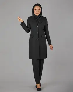 قیمت و خرید مانتو کت وشلوار یقه خلبانی | گالری مانتو میرداماد