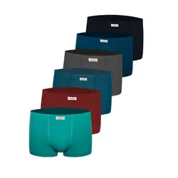 ست شورت و زیرپوش مردانه پنبینه مدل صادراتی مجموعه 6 عددی