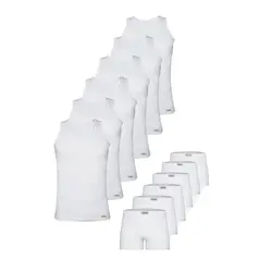 ست شورت و زیرپوش پسرانه پنبینه مدل صادراتی مجموعه 6 عددی