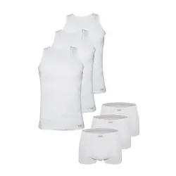 ست شورت و زیرپوش مردانه پنبینه مدل صادراتی مجموعه 3 عددی