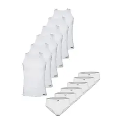 ست شورت و زیرپوش مردانه تولیدی پاران مدل اقتصادی مجموعه 6 عددی