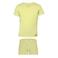 ست شورت و زیرپوش آستین دار مردانه تولیدی پاران مدل اقتصادی