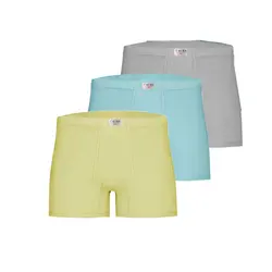 ست شورت و زیرپوش مردانه تولیدی پاران مدل اقتصادی مجموعه 3 عددی